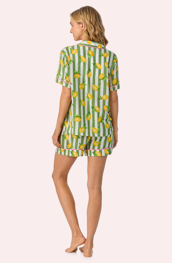 Room Service Lemon Print Shorts Set