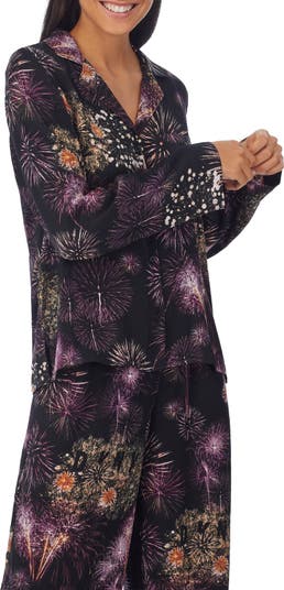 DKNY Fireworks Print Satin Pajamas