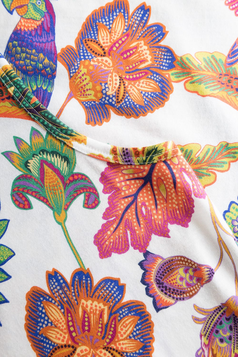 Rosch Tropical Print Cotton Nightgown Lounger