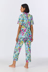 BedHead Tropical Paradise Short Sleeve Organic Cotton Jersey Cropped PJ Set