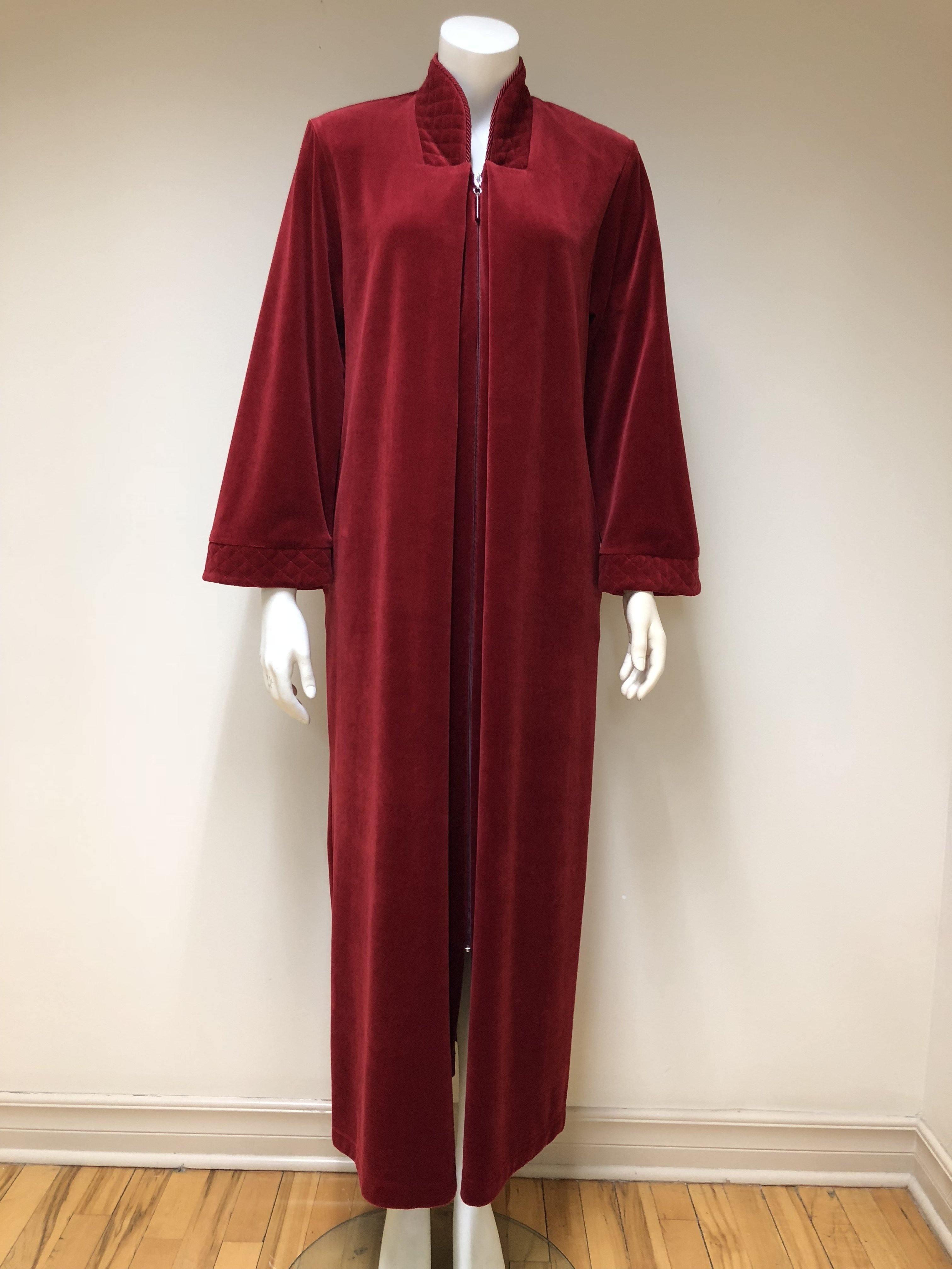 Diamond Tea 142 Cotton Velour Zip Up Robe