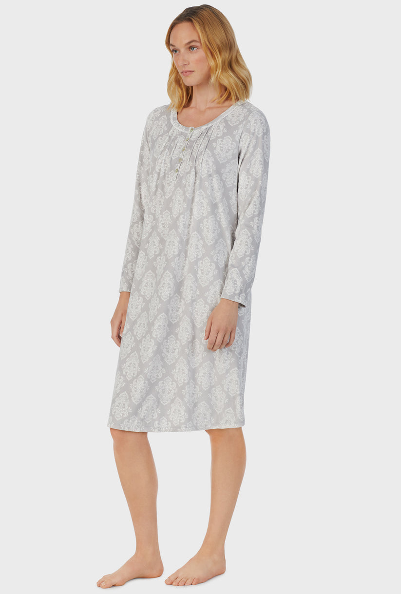 Carol Hochman Icy Damask Fleece Nightgown