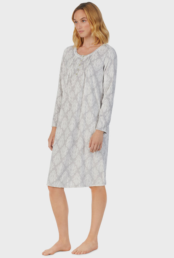 Carol Hochman Icy Damask Fleece Nightgown