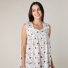 Mahogany Ladybug Sleeveless Nightgown