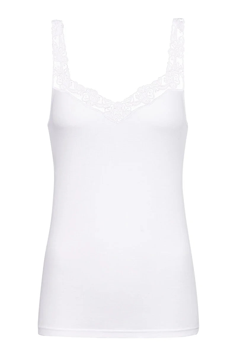 Mey Noblesse Peruvian Pima Cotton Lace Cami Top