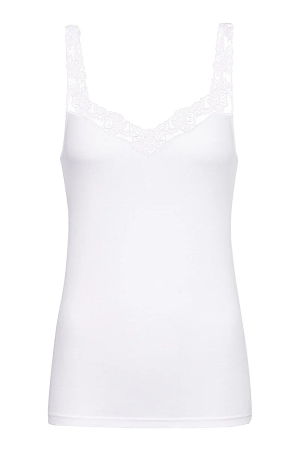 Mey Noblesse Peruvian Pima Cotton Lace Cami Top