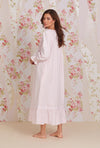 Eileen West Heritage Cotton Flannel Embroidery Long Nightgown