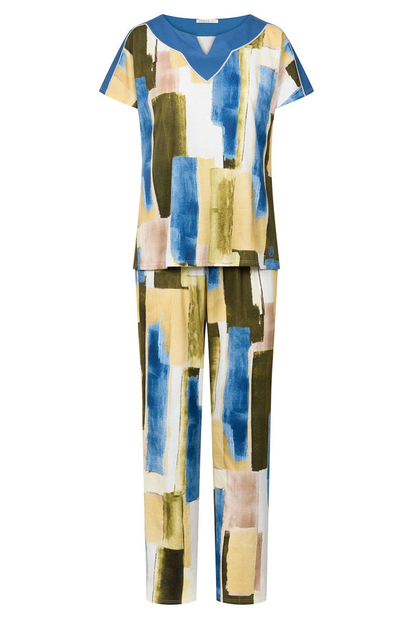 Feraud Paris All Cotton Graphic Print Pajamas