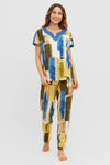 Feraud Paris All Cotton Graphic Print Pajamas