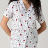 Mahogany Ladybug Lawn Cotton Capri Pajamas