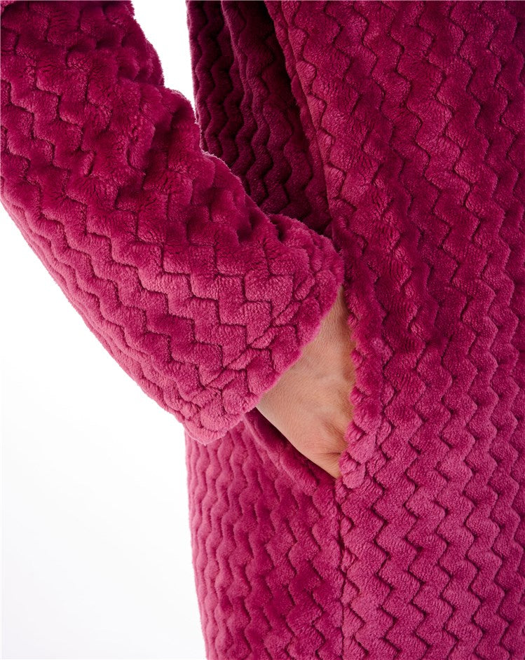 Waffle Fleece 46" Zip Robe