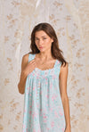 Eileen West Candy Floral "Eileen" Lawn Cotton Nightgown
