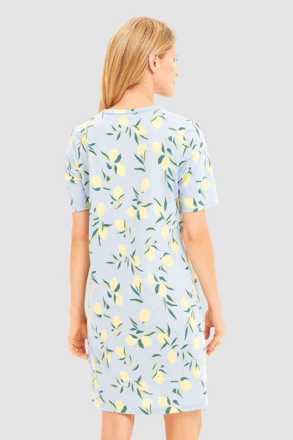 Rosch Cotton Lemon Print Short Sleeve Nightgown