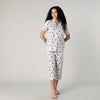 Mahogany Ladybug Lawn Cotton Capri Pajamas
