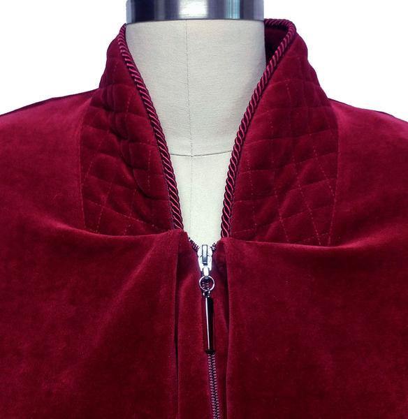 Diamond Tea 142 Cotton Velour Zip Up Robe