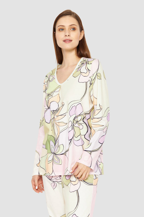 Feraud Paris Pure Cotton Abstract Print Pajamas
