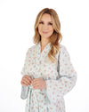 Floral Dobby Dot Woven Cotton Kimono Wrap