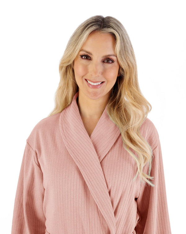 Super Soft Rib Textured 42" Shawl Collar Wrap