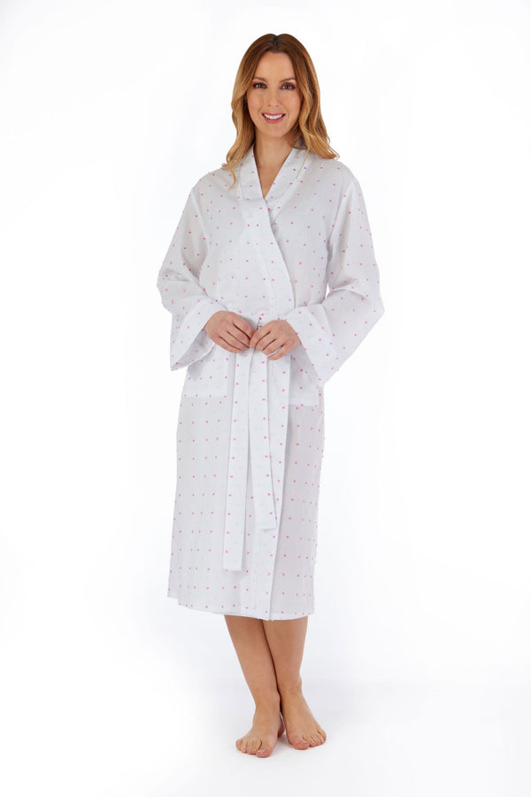 Dobby Dot 45" Woven Cotton Kimono Wrap