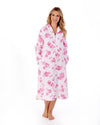 Slenderella Floral Quilted Zip Housecoat