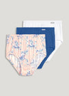 Jockey 3 Pack Elance Cotton Full Briefs
