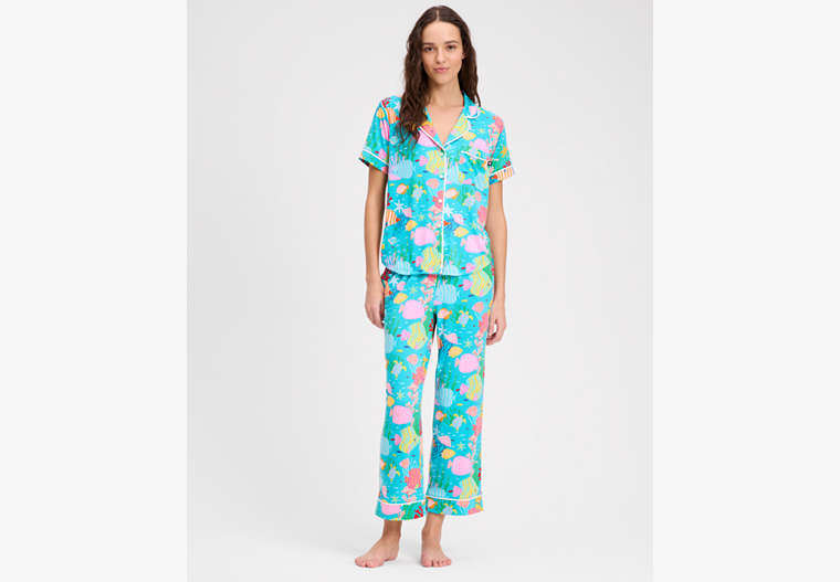 Kate Spade New York Under Sea Cropped Pajamas