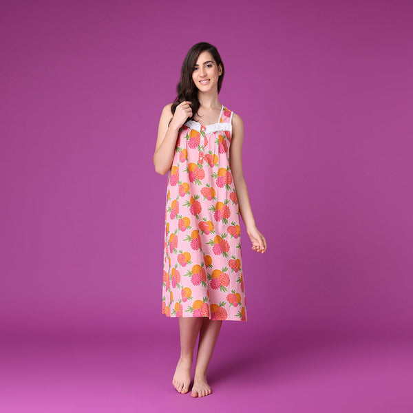 Mahogany Aurelia Cotton Gown