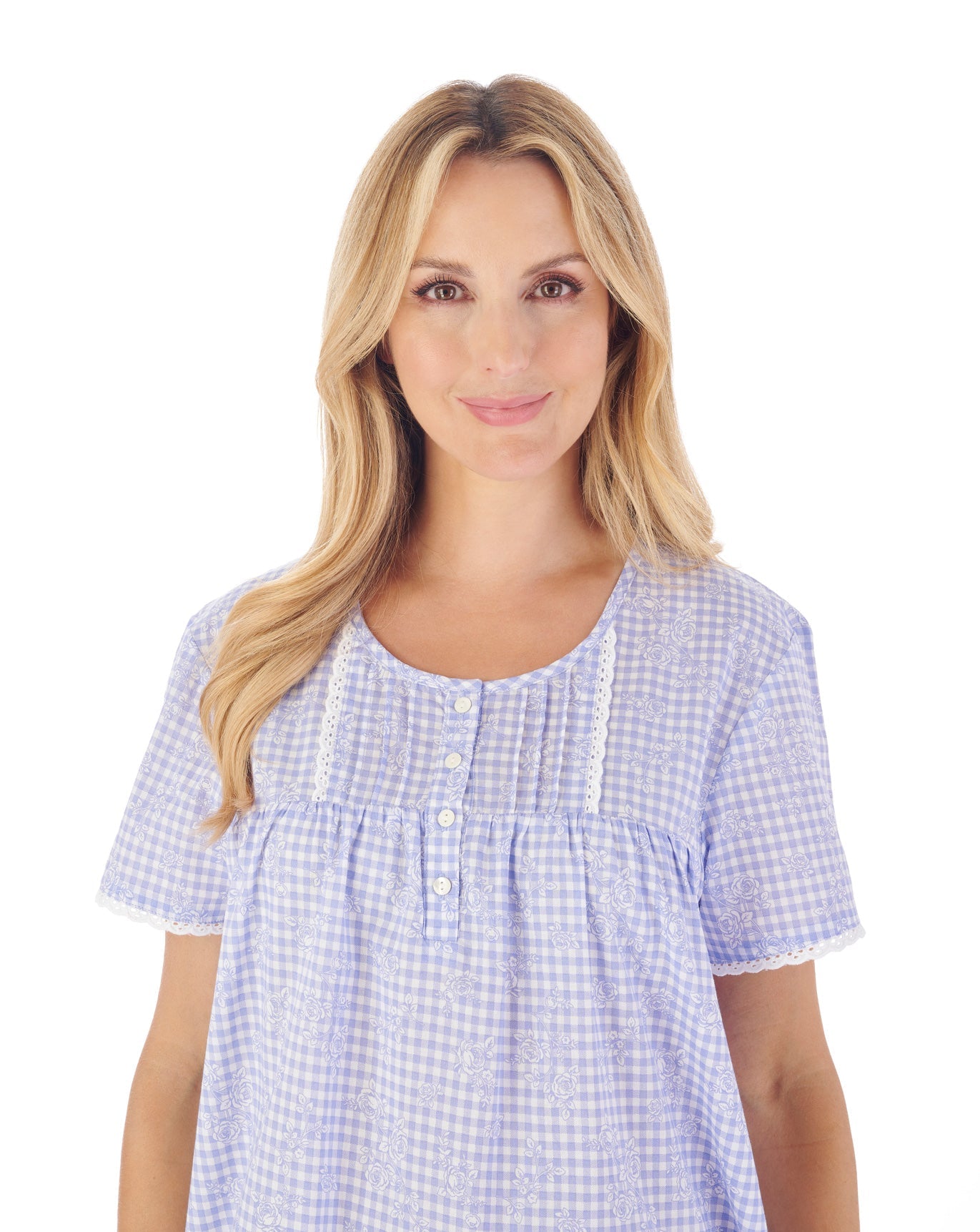 Slenderella Floral Gingham Print 42