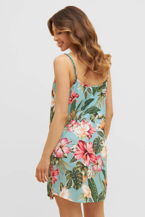 Rosch Cotton & Modal Botanical Print Strappy Nightgown