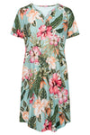 Rosch Cotton & Modal Botanical Print Short Sleeve Nightgown