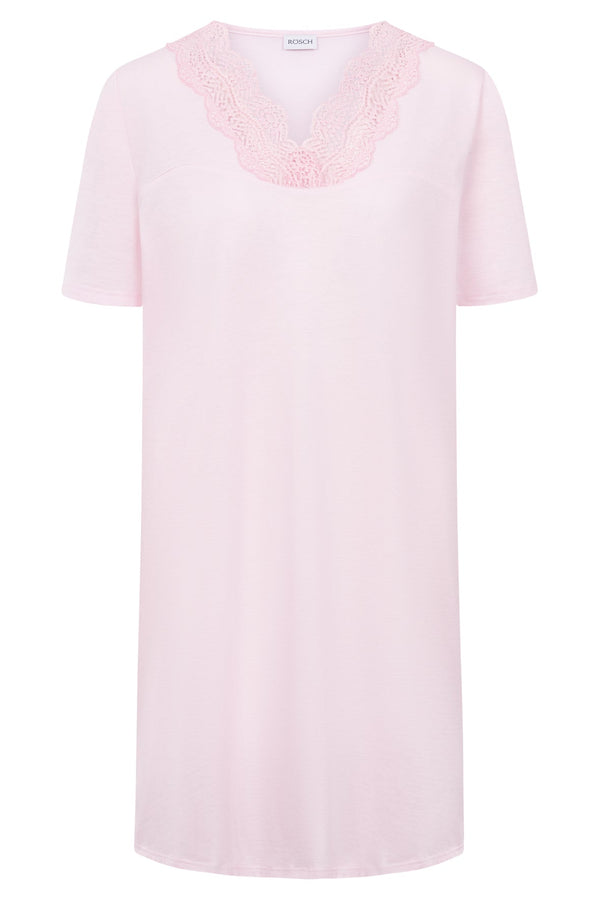 Rosch Cotton Short Sleeve Pink Nightgown