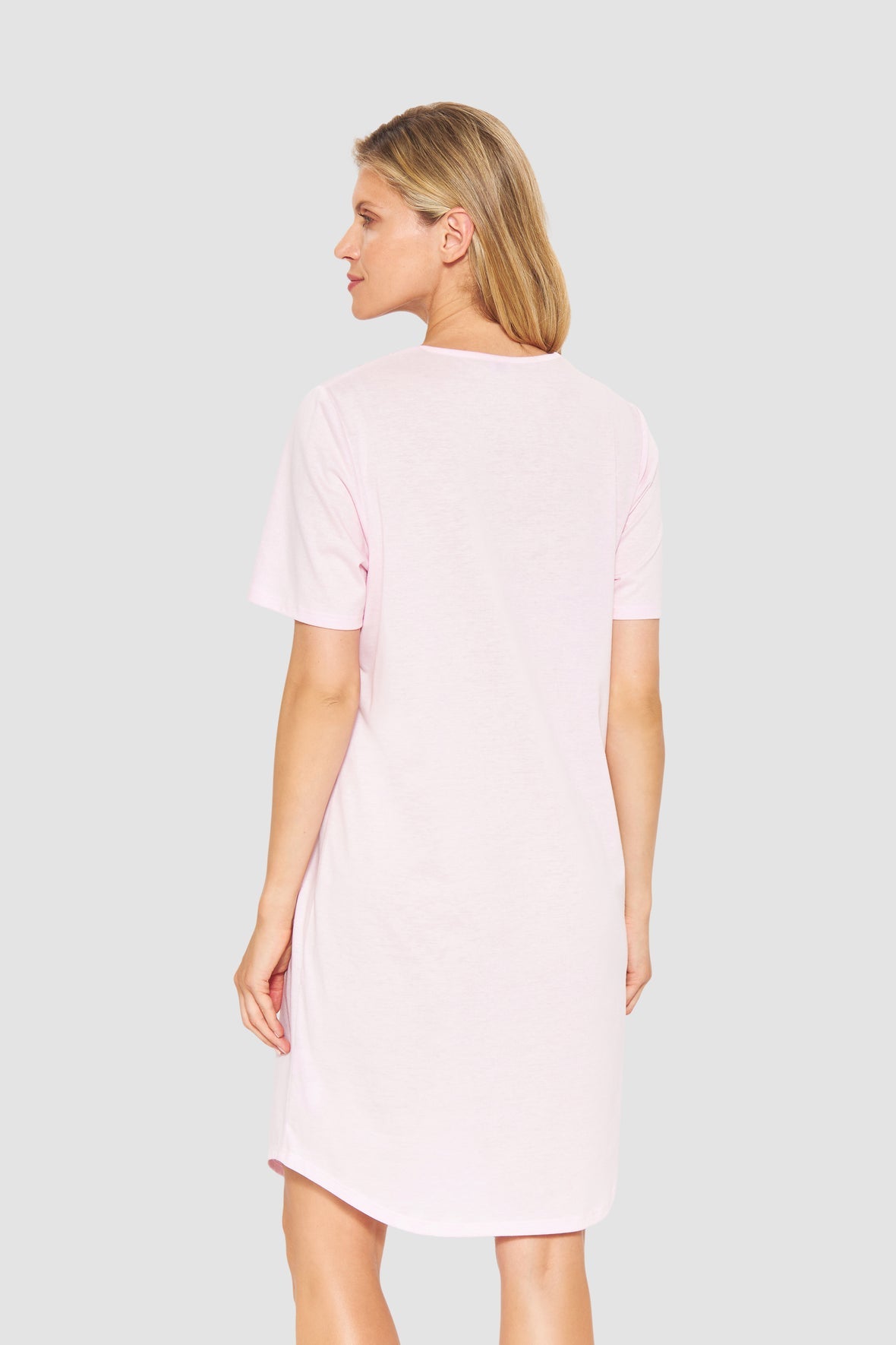 Rosch Cotton Short Sleeve Pink Nightgown