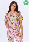 BedHead Main Squeeze Blossom Short Sleeve Organic Cotton Jersey Cropped PJ Set