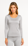 Aura Silk Knit Long Sleeve Top