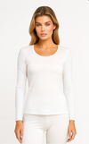 Aura Silk Knit Long Sleeve Top
