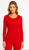Aura Silk Knit Long Sleeve Top