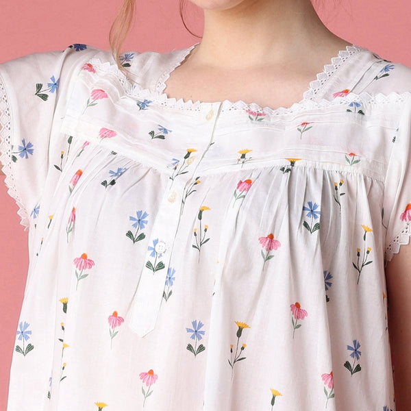 Mahogany June Cotton Cap Sleeve Nightgown