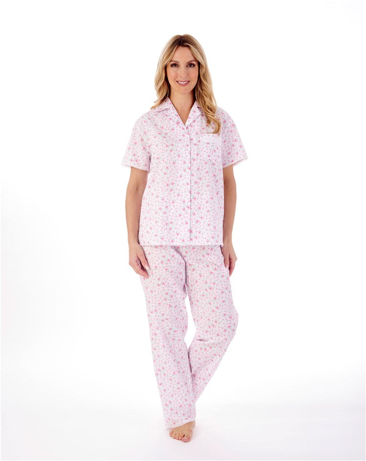 Slenderella Ditsy Floral Woven Lawn Cotton Pajamas