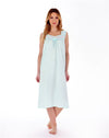 Embroidered Yoke 44"  Woven Nightdress