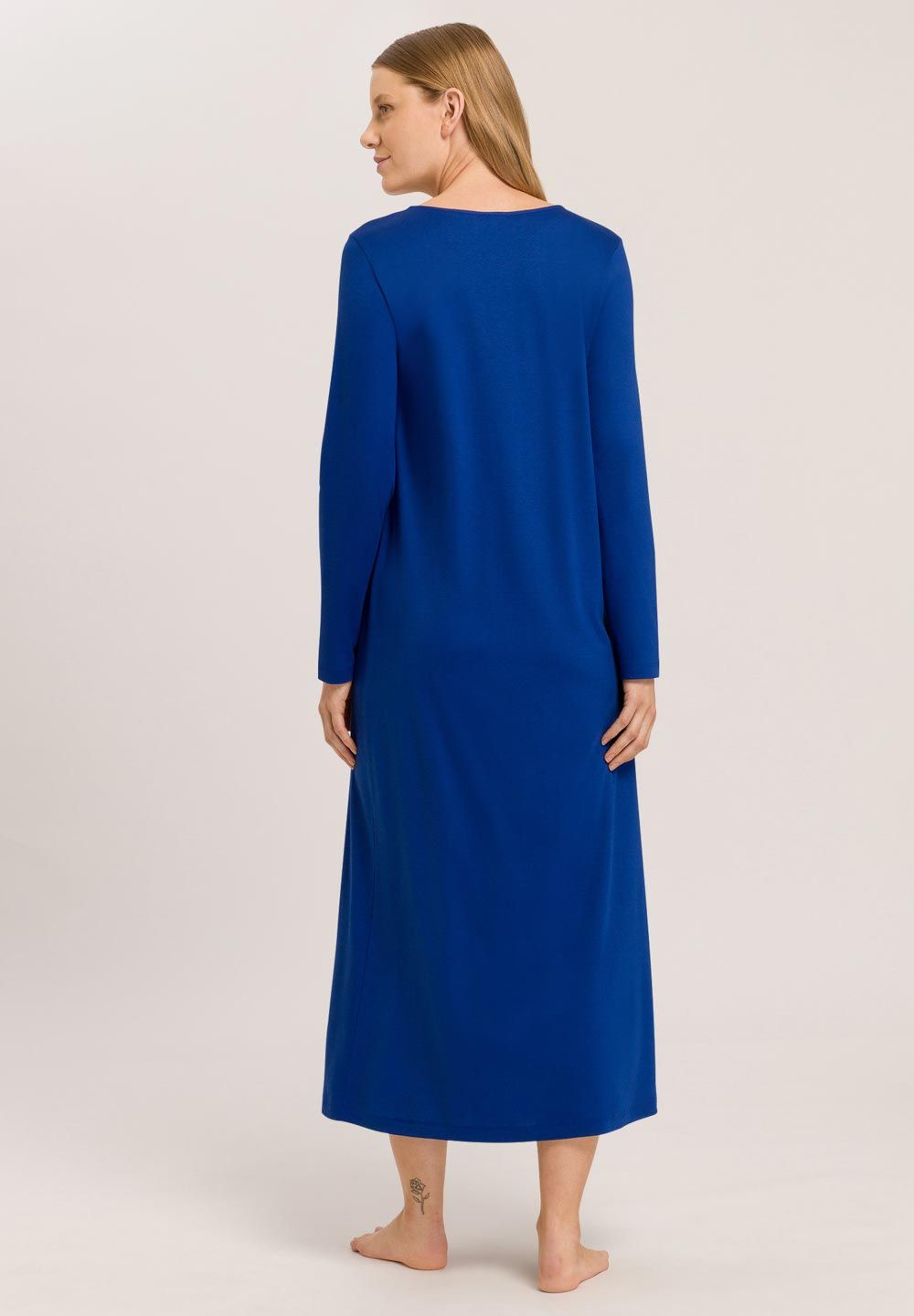 HANRO Naila Long Sleeve Long Cotton Gown