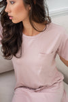 Cotton Modal Short Sleeve Midi Dress
