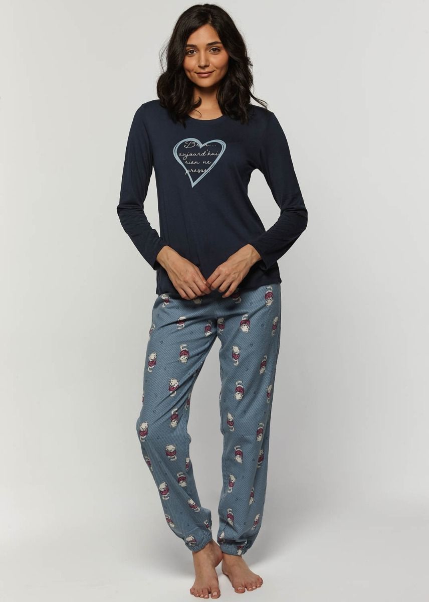 Claudel Cotton Flannel Jogger Pajama Set