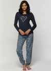 Claudel Cotton Flannel Jogger Pajama Set