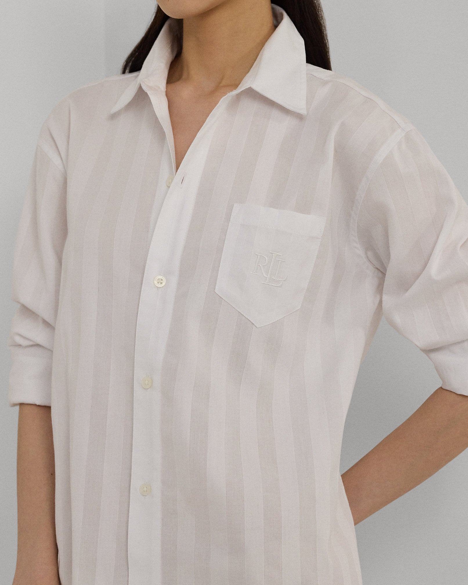 Lauren Ralph Lauren Long Sleeve His Shirt Sleepshirt