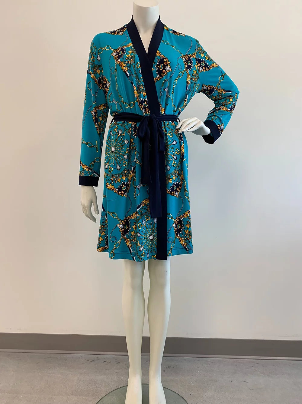 Diamond Tea Short Wrap Robe
