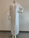 Diamond Tea Gown Crinkle Zip Up Robe