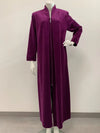 Diamond Tea 142 Cotton Velour Zip Up Robe