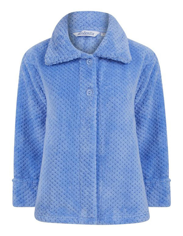 Luxury Waffle Fleece 24" Button Bedjacket