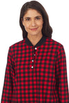 Lanz of Salzburg Cotton Flannel Henley Jogger Pajamas