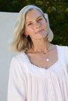 Eileen West Heritage Cotton Flannel Embroidery Long Nightgown